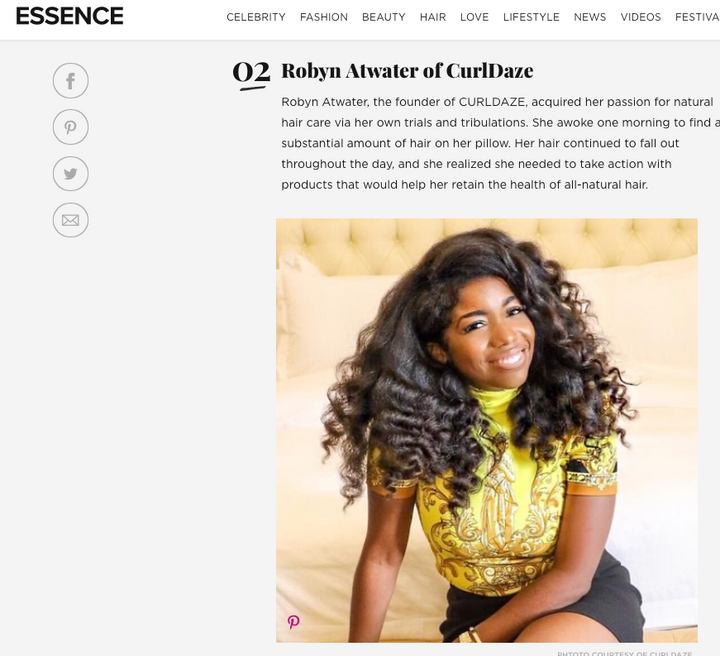 Curldaze Essence Article Feature